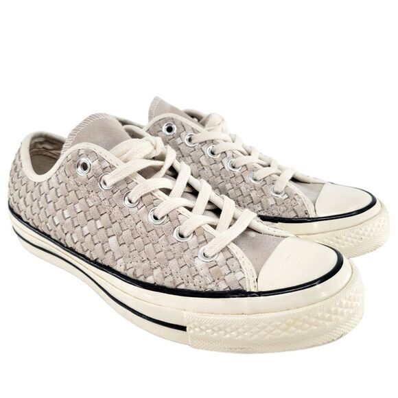 Converse Chuck Taylor All Star 70 Ox Woven Sneakers White Size 6.5 - Picture 1 of 11
